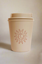 beige SUN MOON coffee cup to go