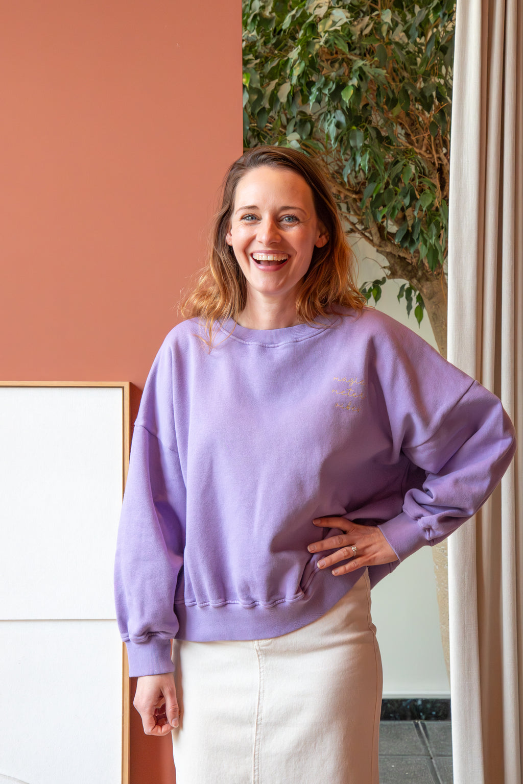 fresh lavender MAMA loose fit
