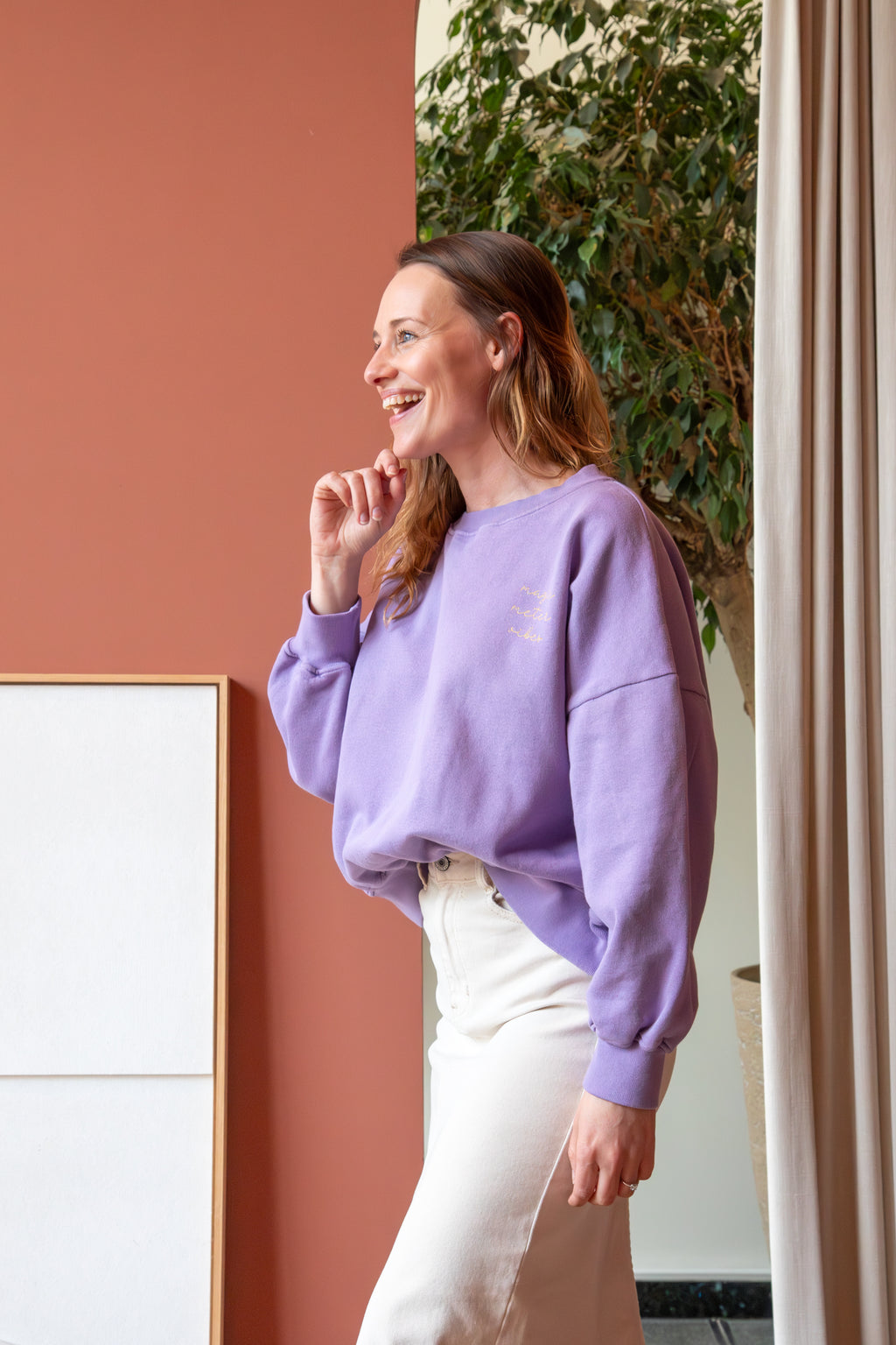 fresh lavender MAMA loose fit