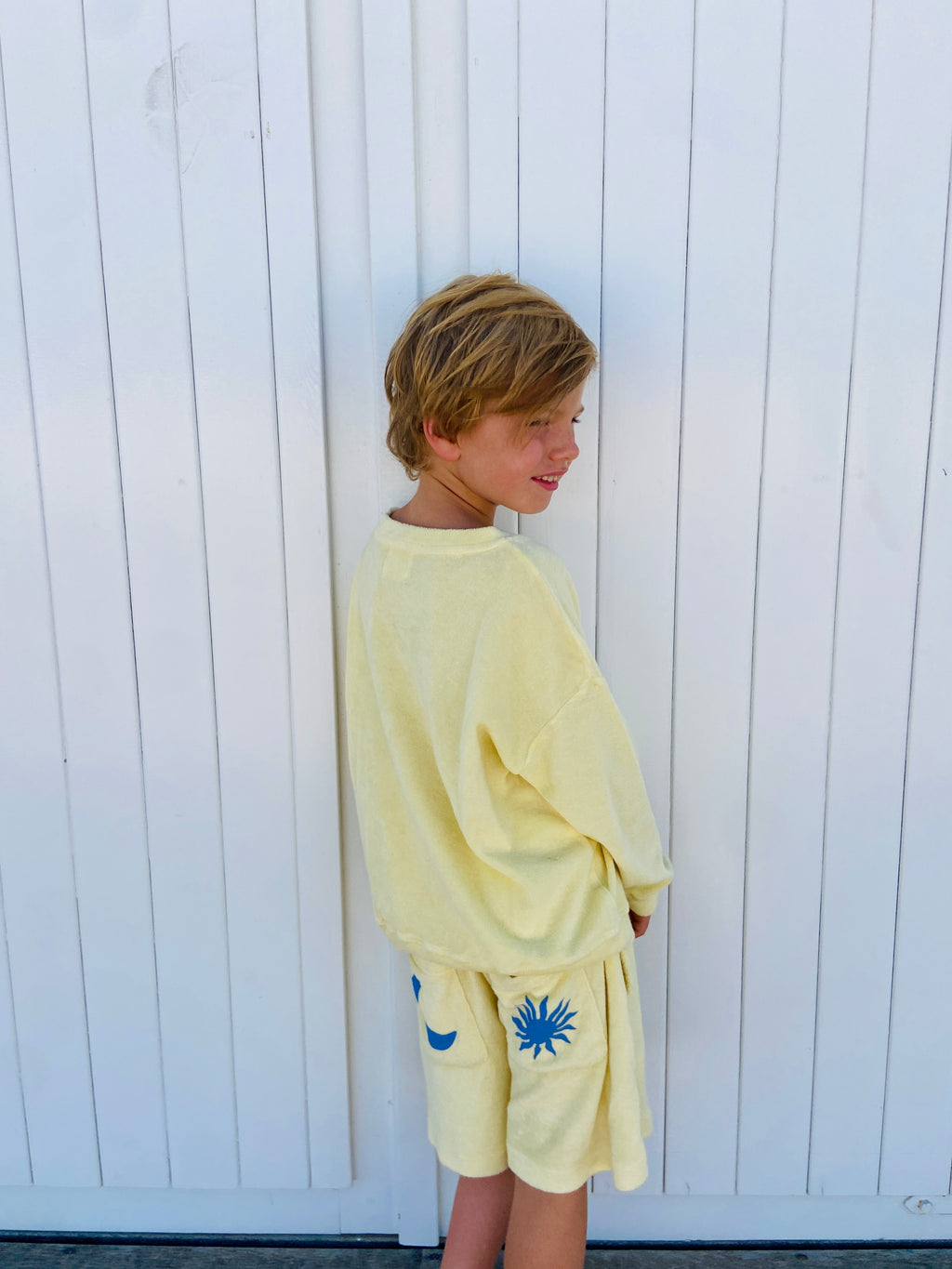 little terry SUNSET CLUB sweatshirt loose fit