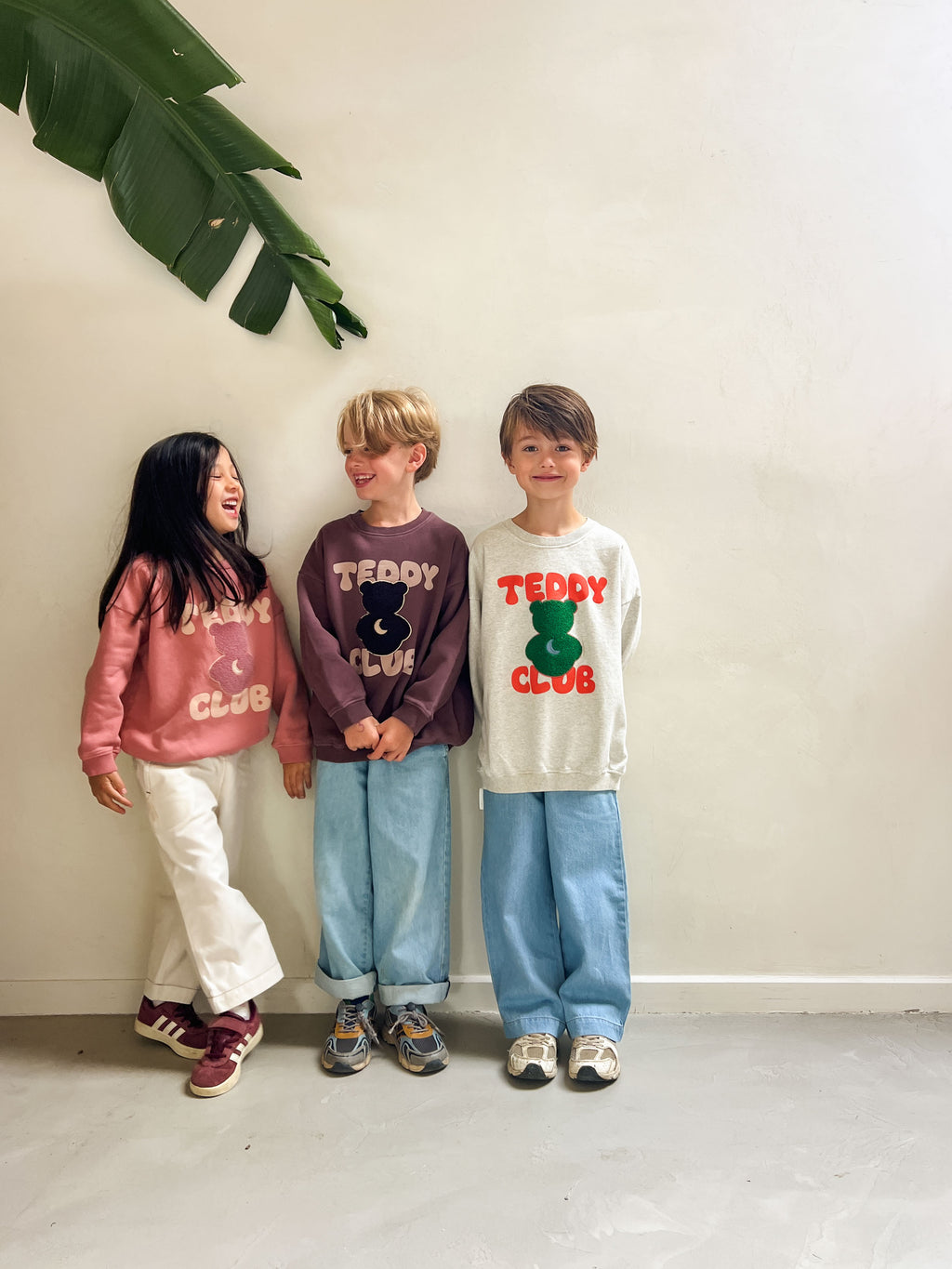 little TEDDY CLUB sweatshirt brown