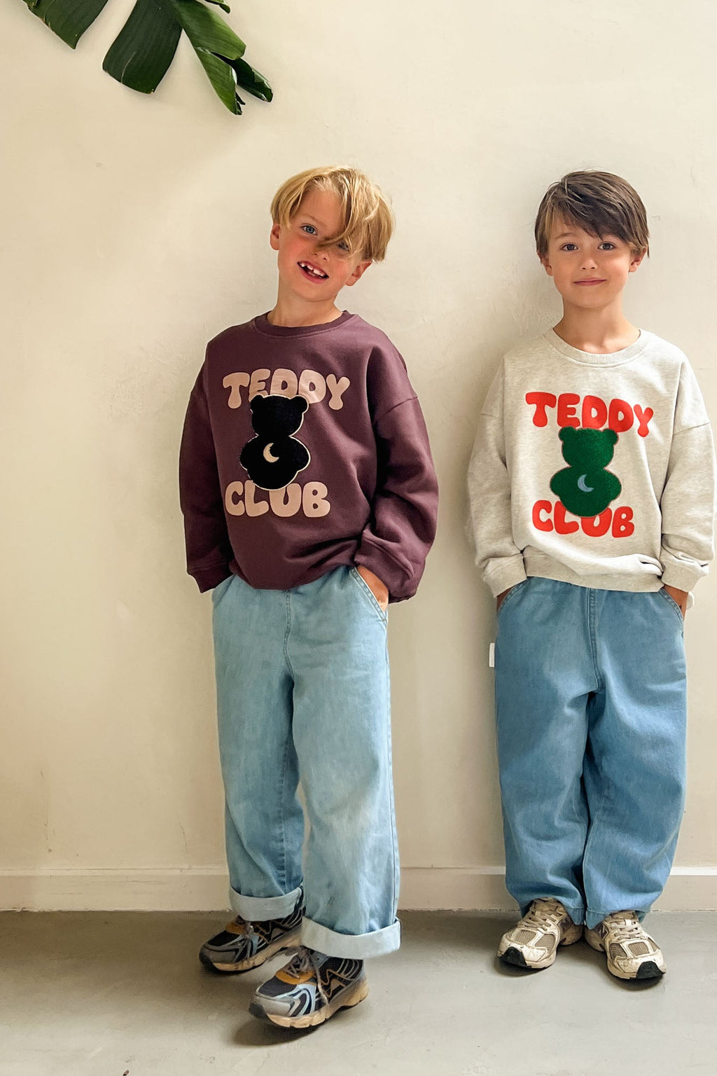 little TEDDY CLUB sweatshirt brown