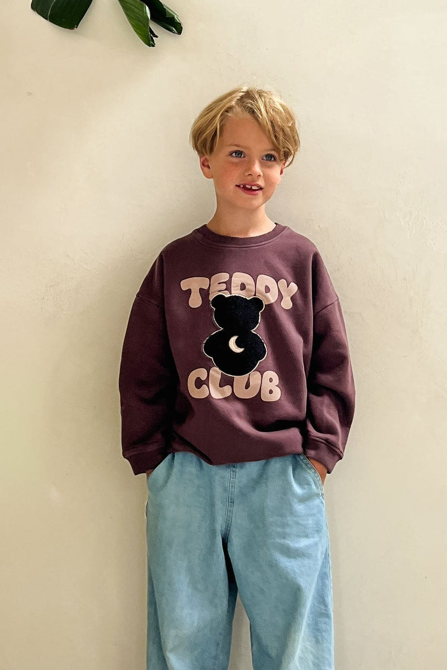 little TEDDY CLUB sweatshirt brown