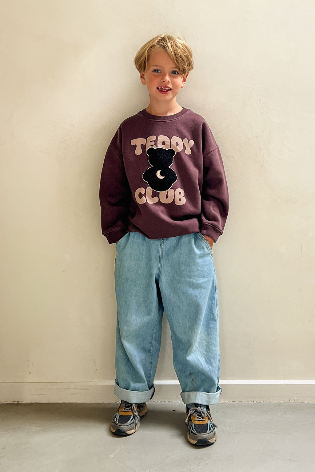 little TEDDY CLUB sweatshirt brown