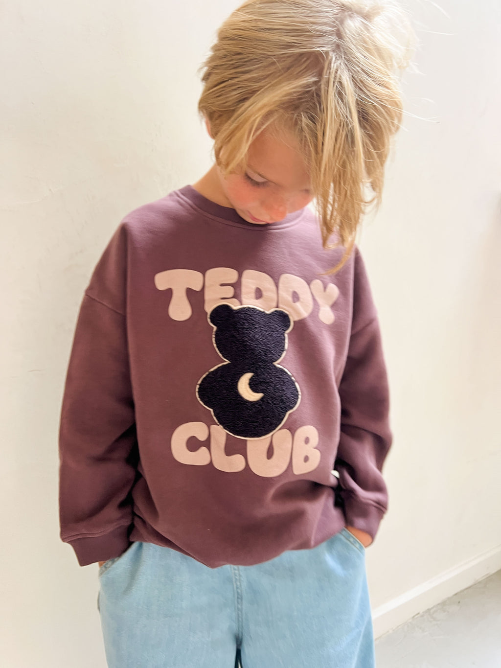 little TEDDY CLUB sweatshirt brown