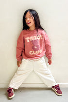 little TEDDY CLUB sweatshirt cranberry