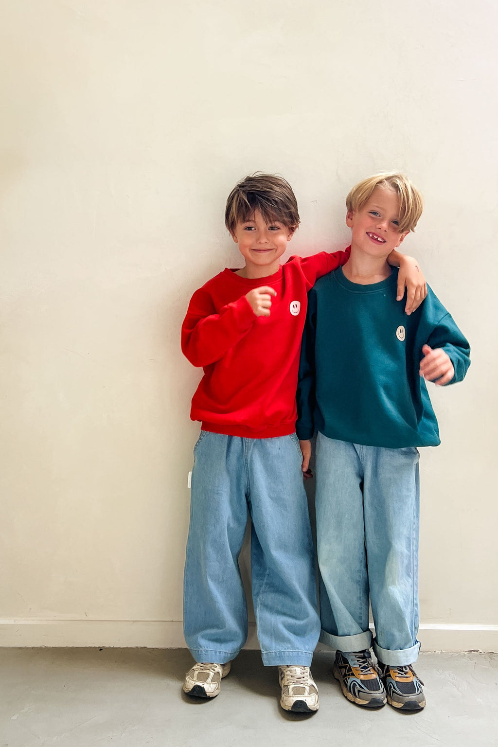 little teal blue NO RISK NO MAGIC loose fit