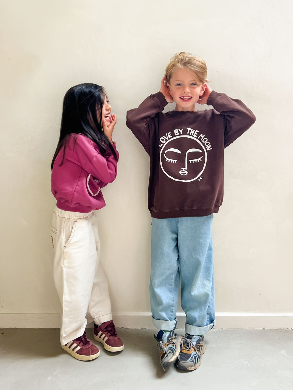little brown LOVE BY THE MOON loose fit