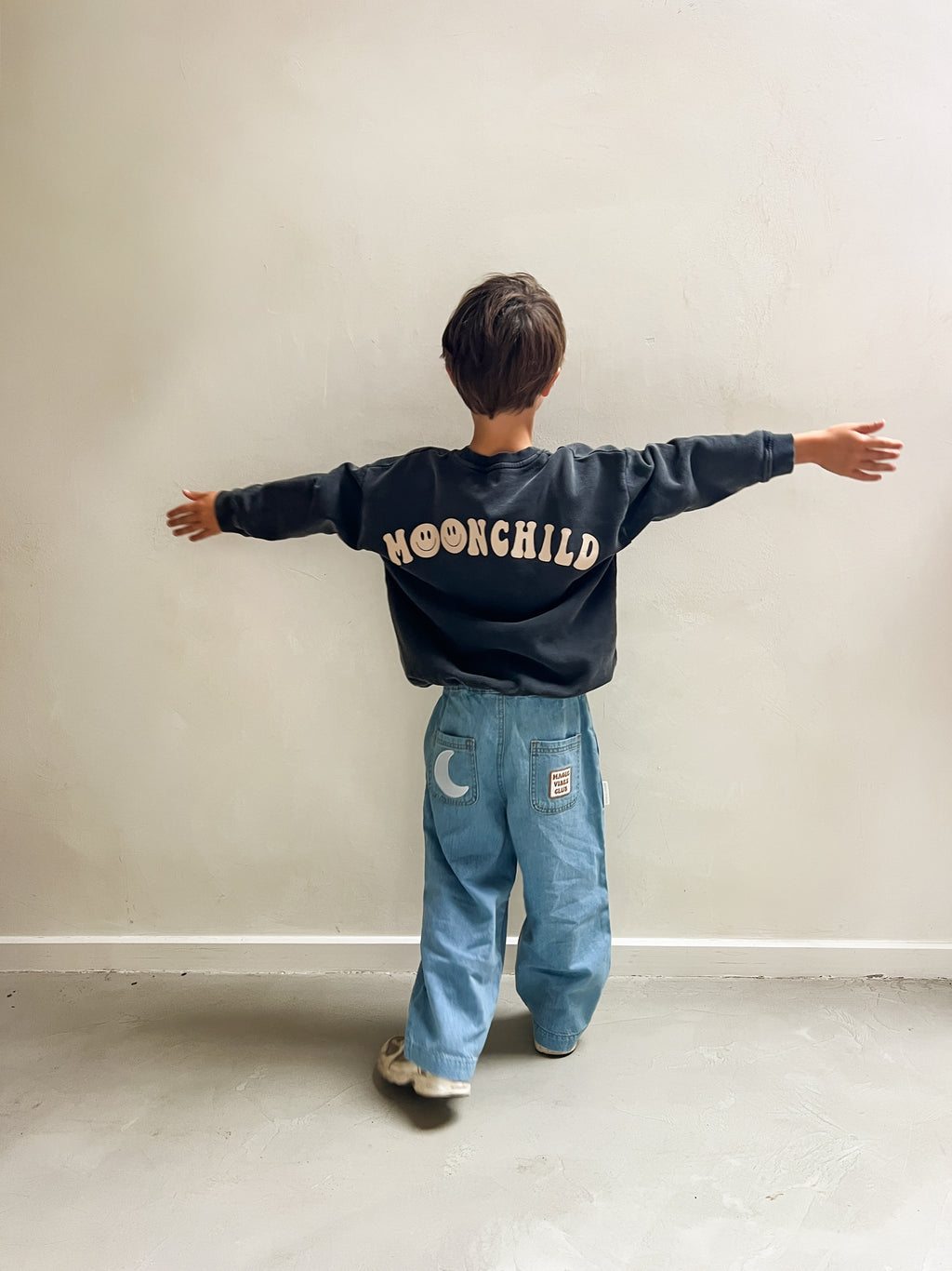 little MOONCHILD sweatshirt vintage grey