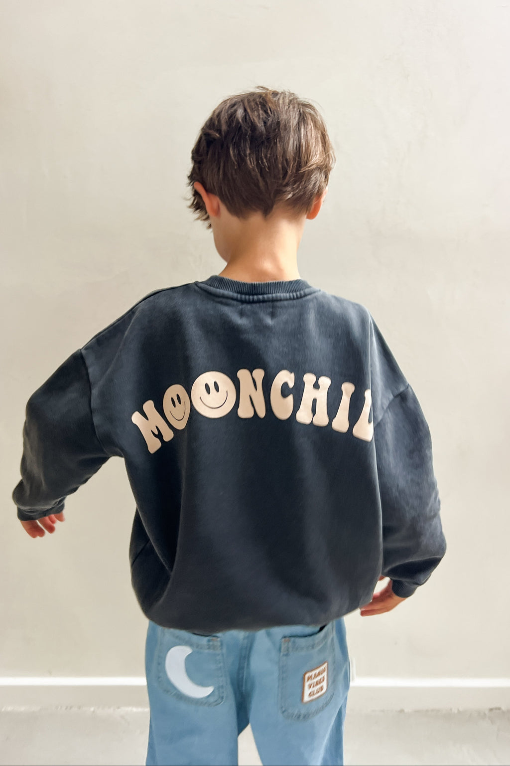 little MOONCHILD sweatshirt vintage grey