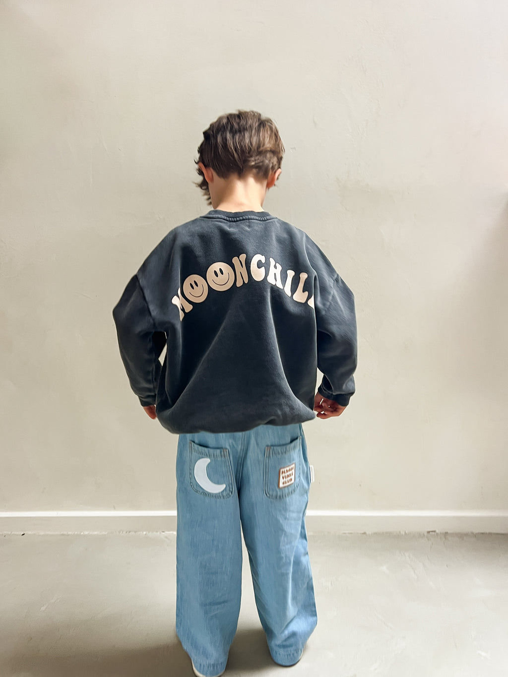 little MOONCHILD sweatshirt vintage grey