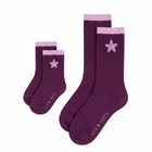 purple STARFISH kids socks