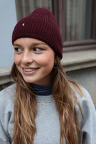 burgundy moon BEANIE wool