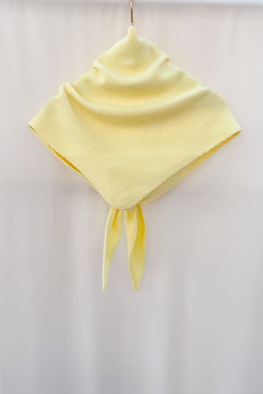 butter yellow SCARF triangle