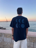 midnight blue TO THE MOON t-shirt (loose fit)