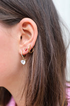 DIAMOND HEART earrings