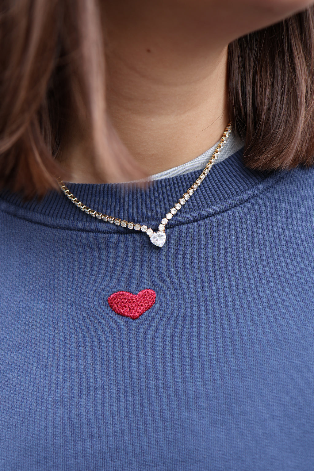 sparkly HEART necklace