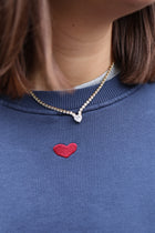 sparkly HEART necklace