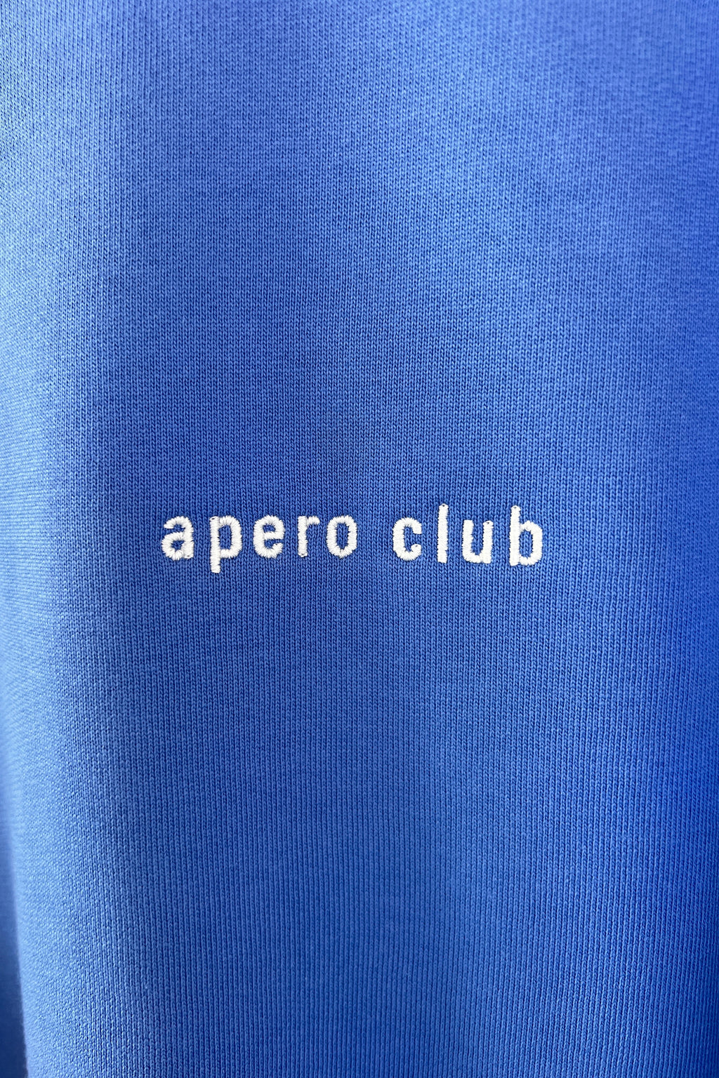 sky blue APERO CLUB sweatshirt