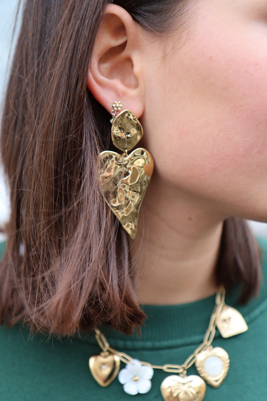 BIG HEART earrings