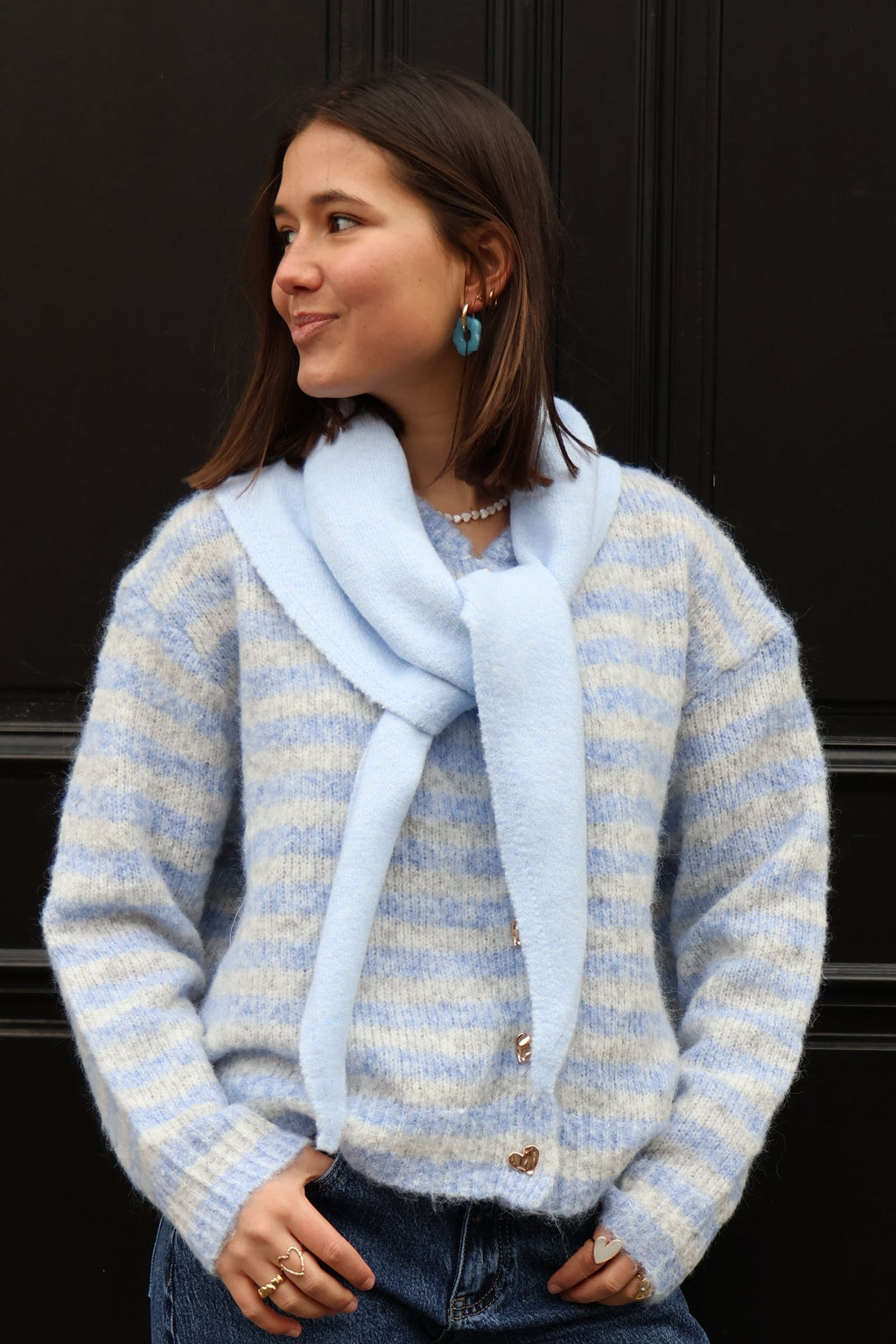 baby blue SCARF triangle