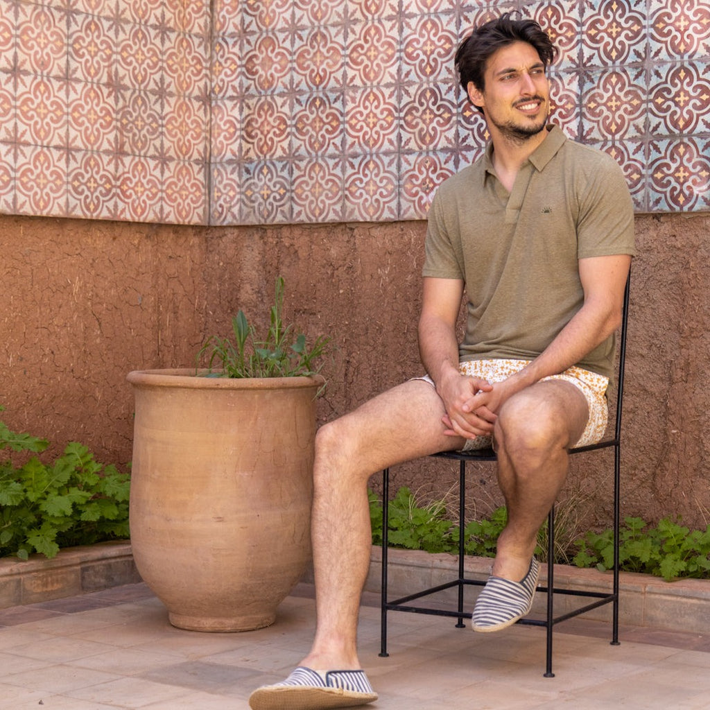 polo linen SUNRISE green