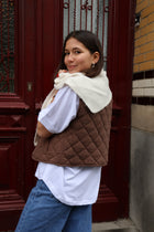 beige SCARF triangle