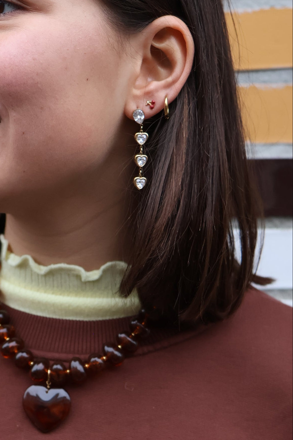 GOLDEN HEARTS earrings