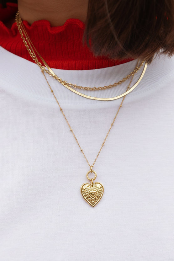trinity heart necklace