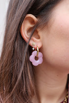 baby rose FLOWER earrings