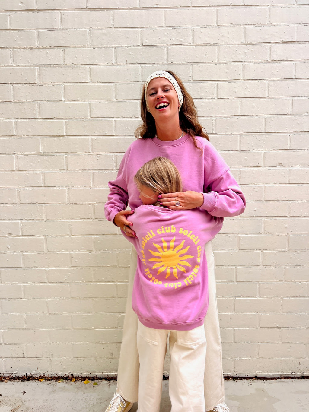 pink CLUB SOLEIL sweatshirt loose fit