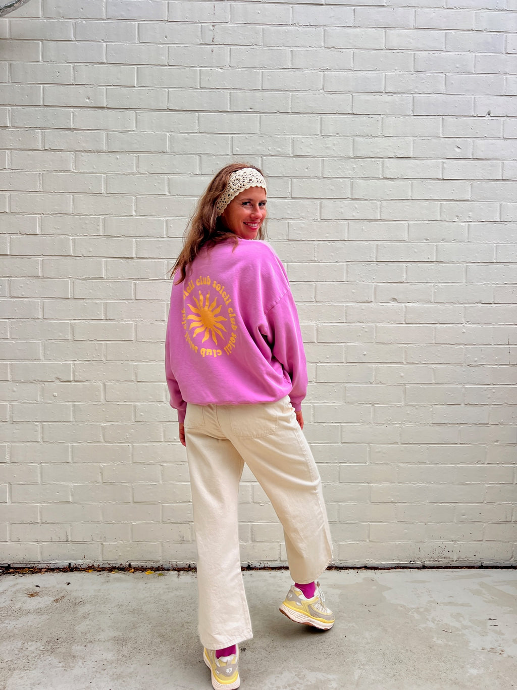 pink CLUB SOLEIL sweatshirt loose fit