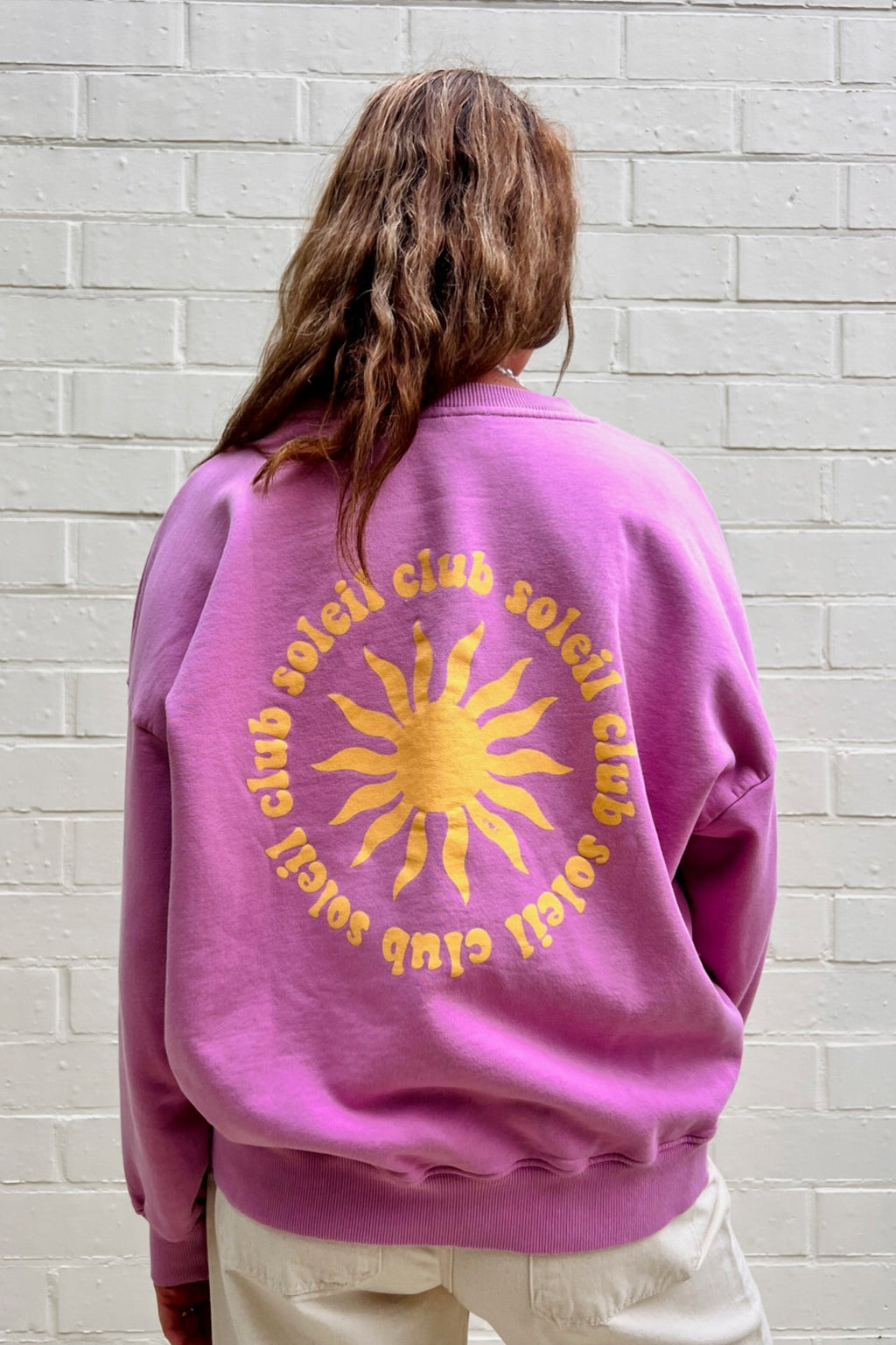 pink CLUB SOLEIL sweatshirt loose fit