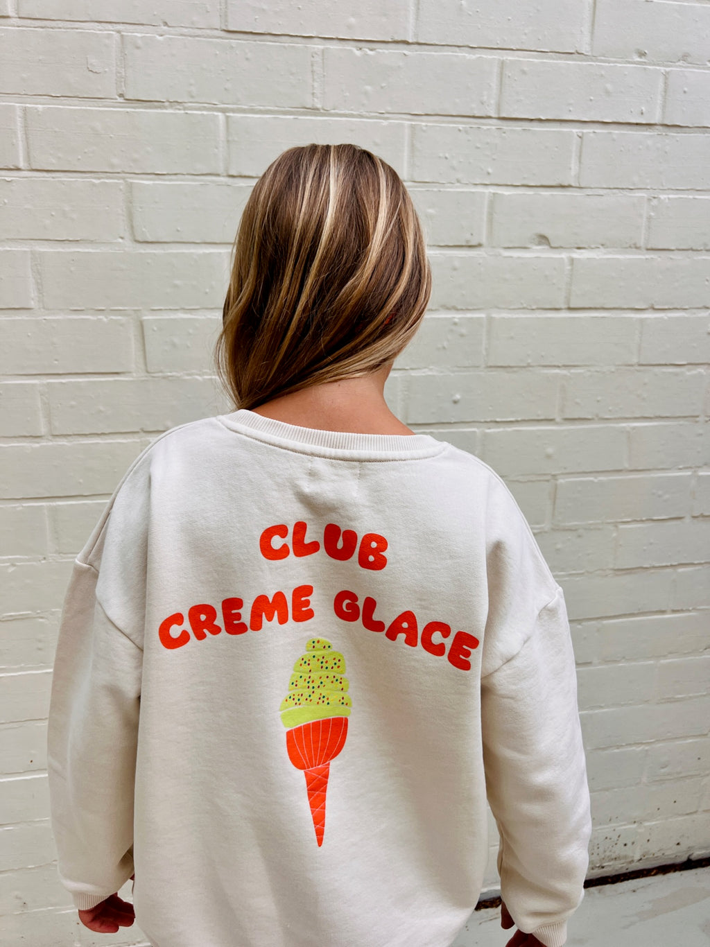 little CLUB CREME GLACE sweatshirt loose fit
