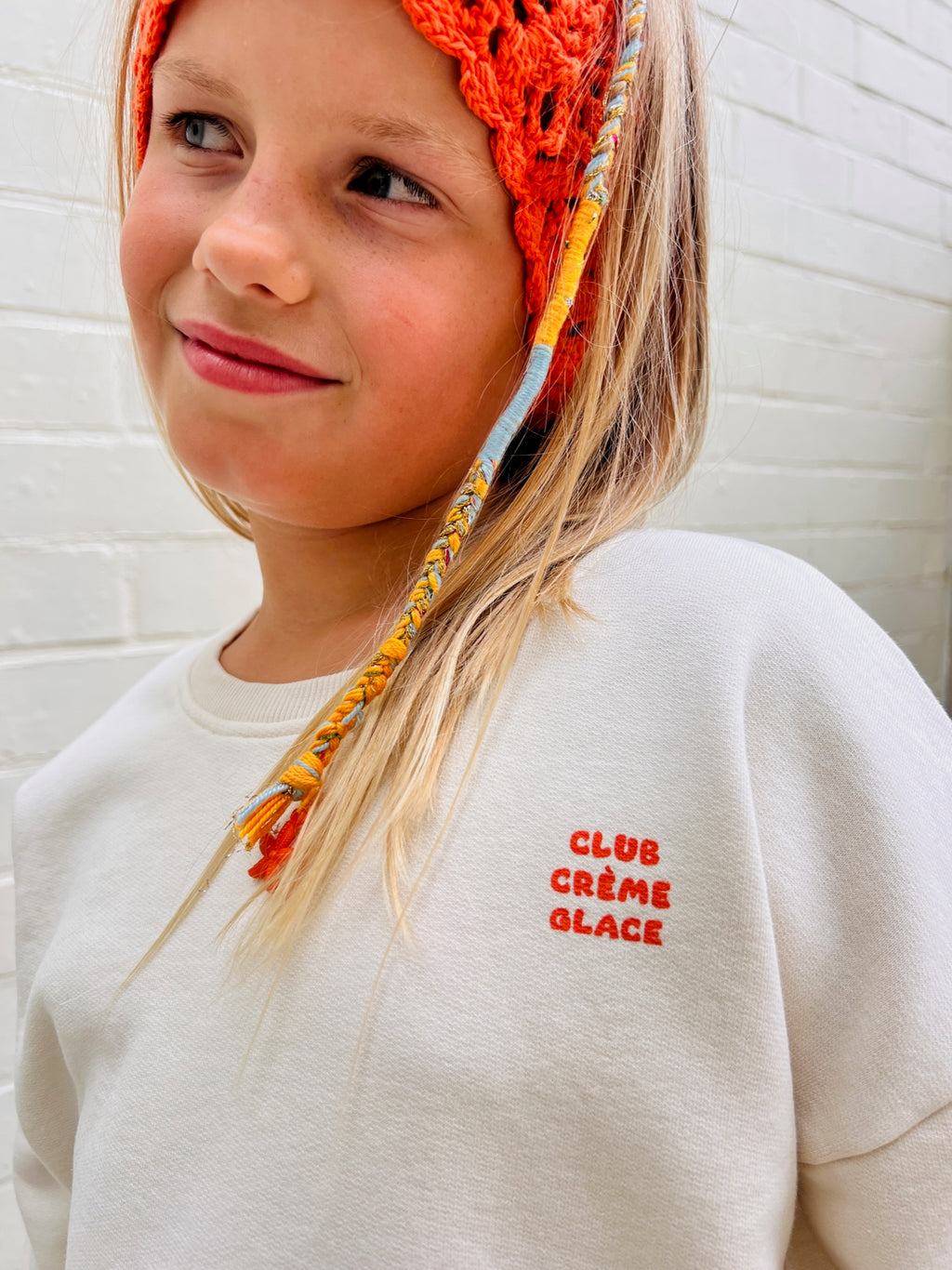 little CLUB CREME GLACE sweatshirt loose fit