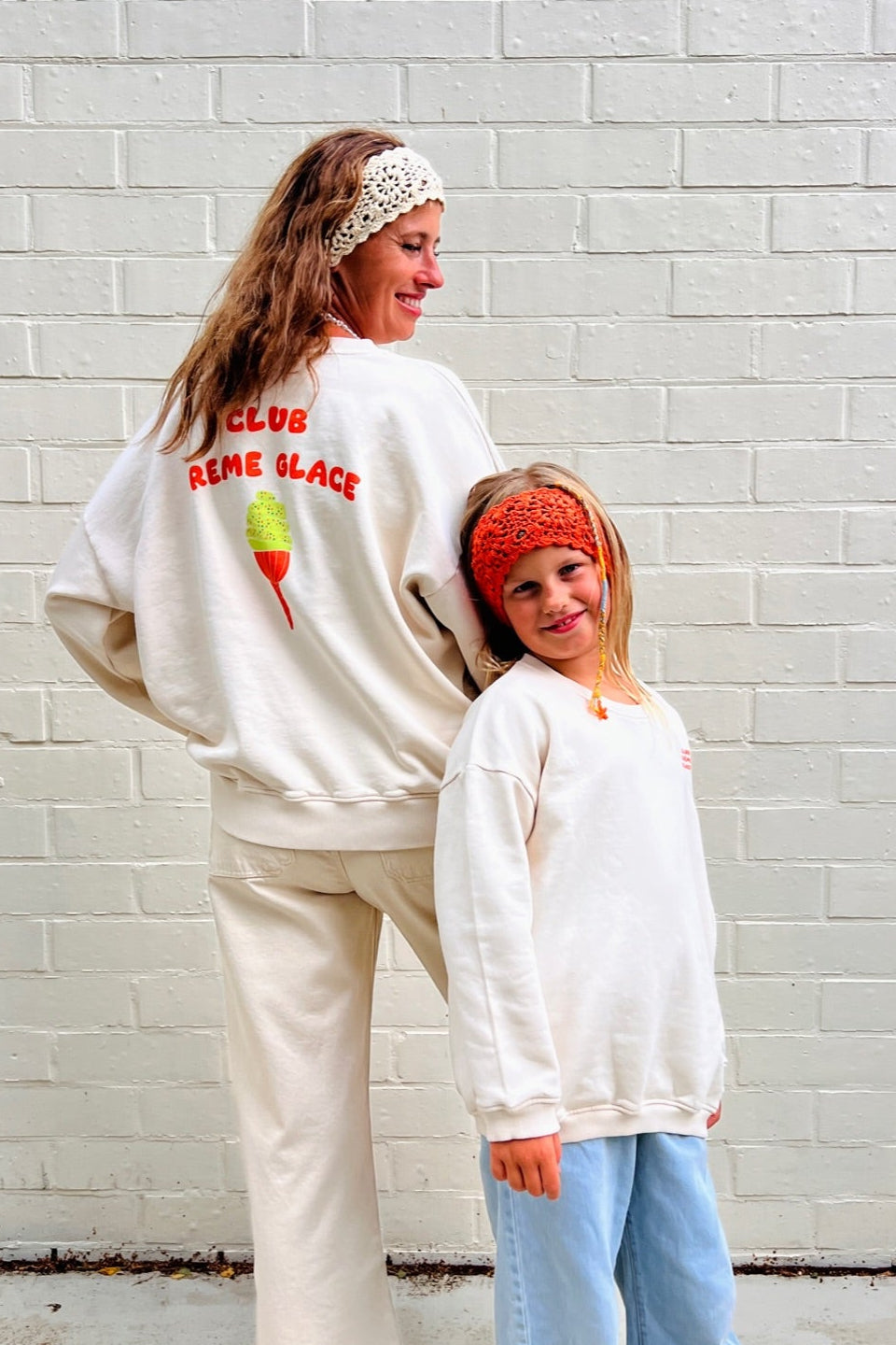 little CLUB CREME GLACE sweatshirt loose fit
