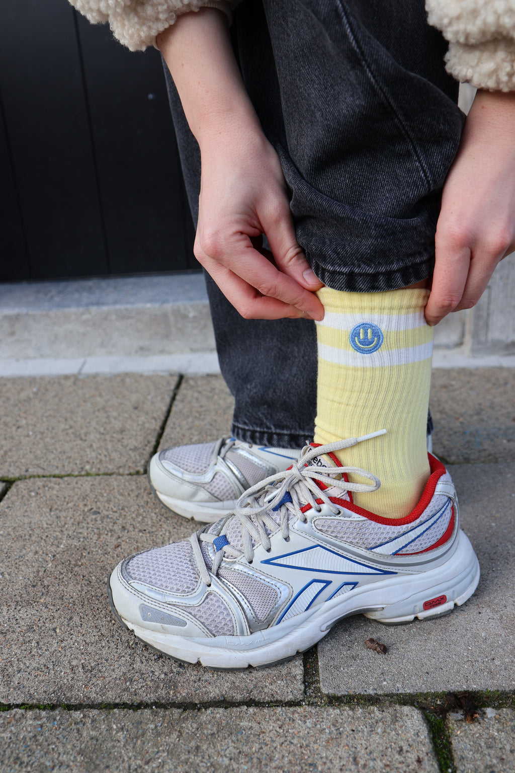SMILEY socks butter yellow