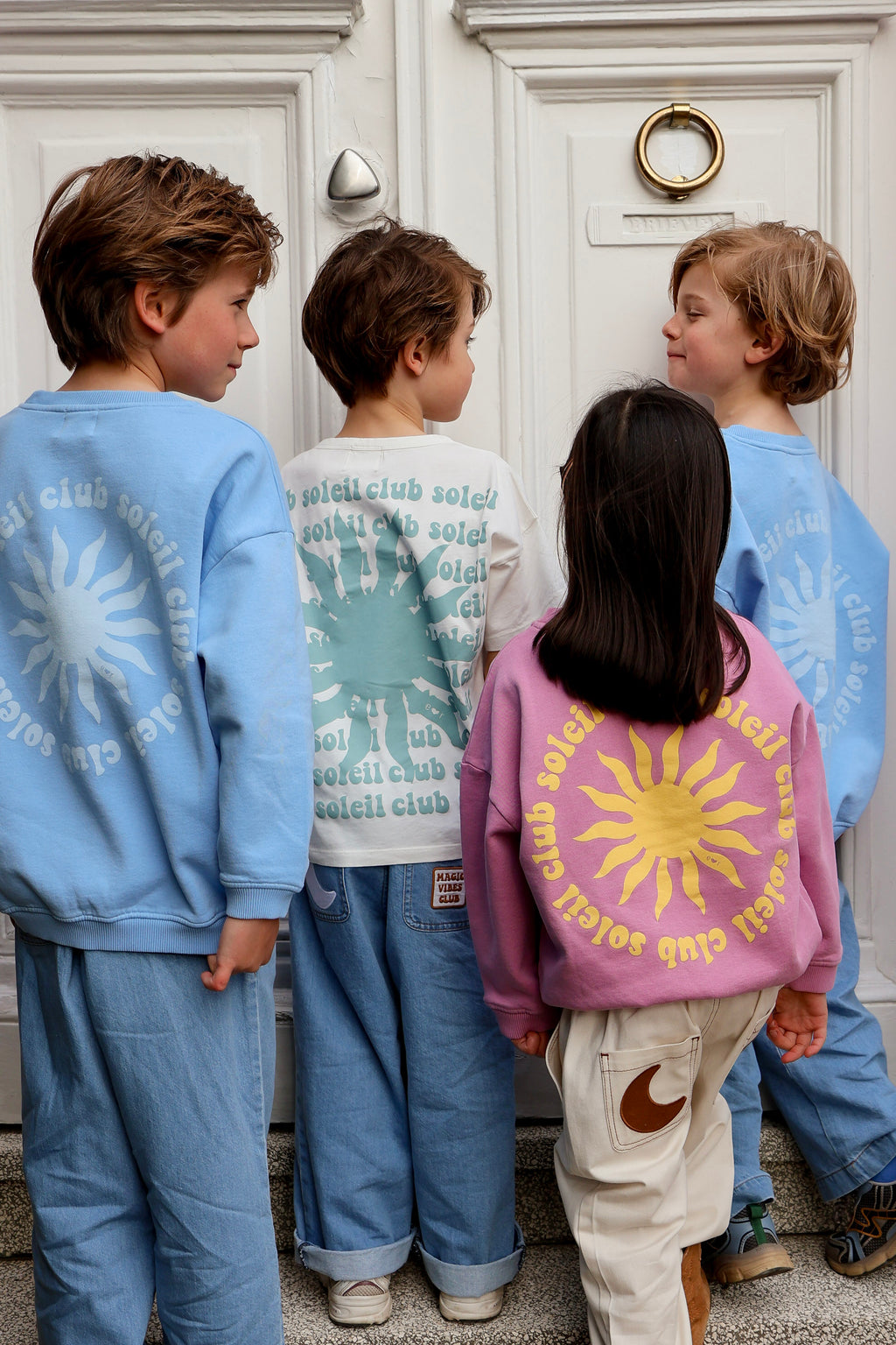 little pink CLUB SOLEIL sweatshirt loose fit