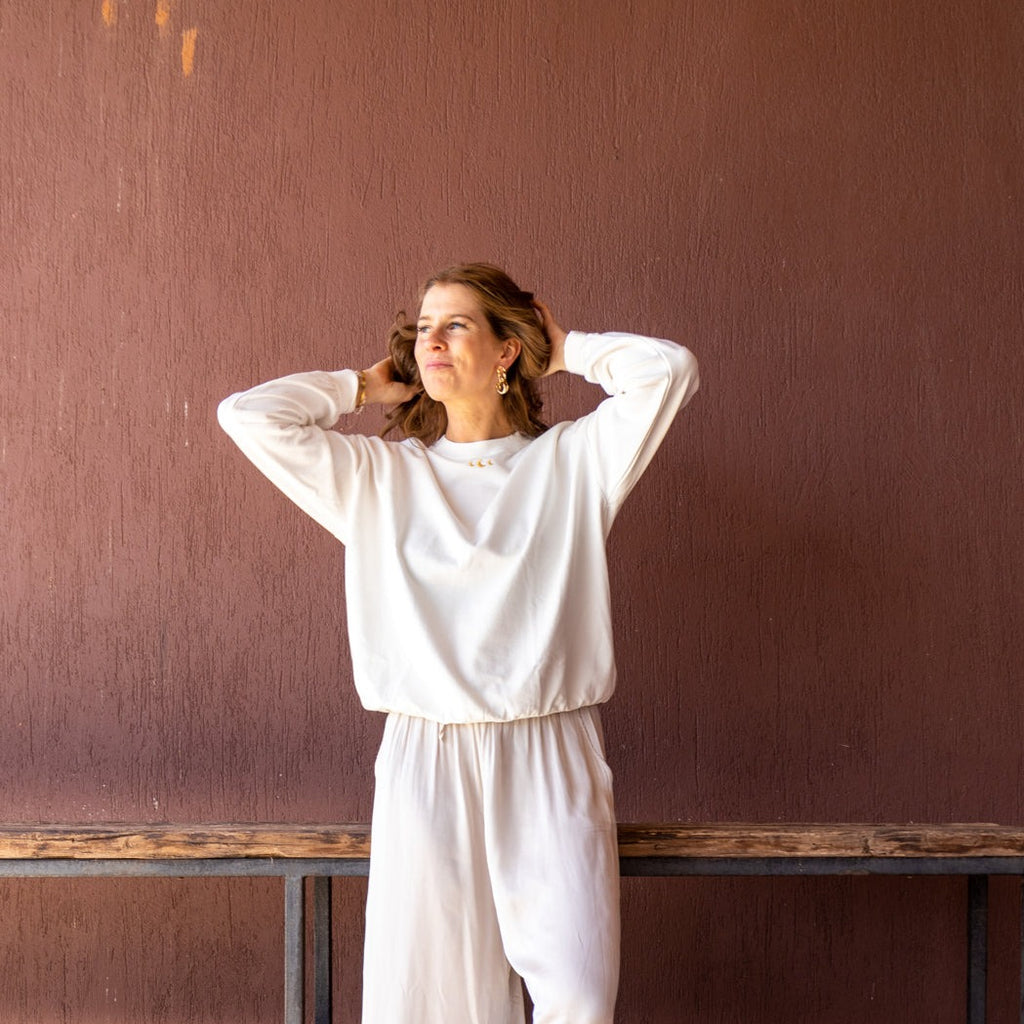 ivory LITTLE MOONS loose fit