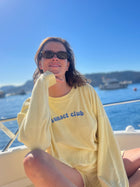 terry SUNSET CLUB sweatshirt loose fit