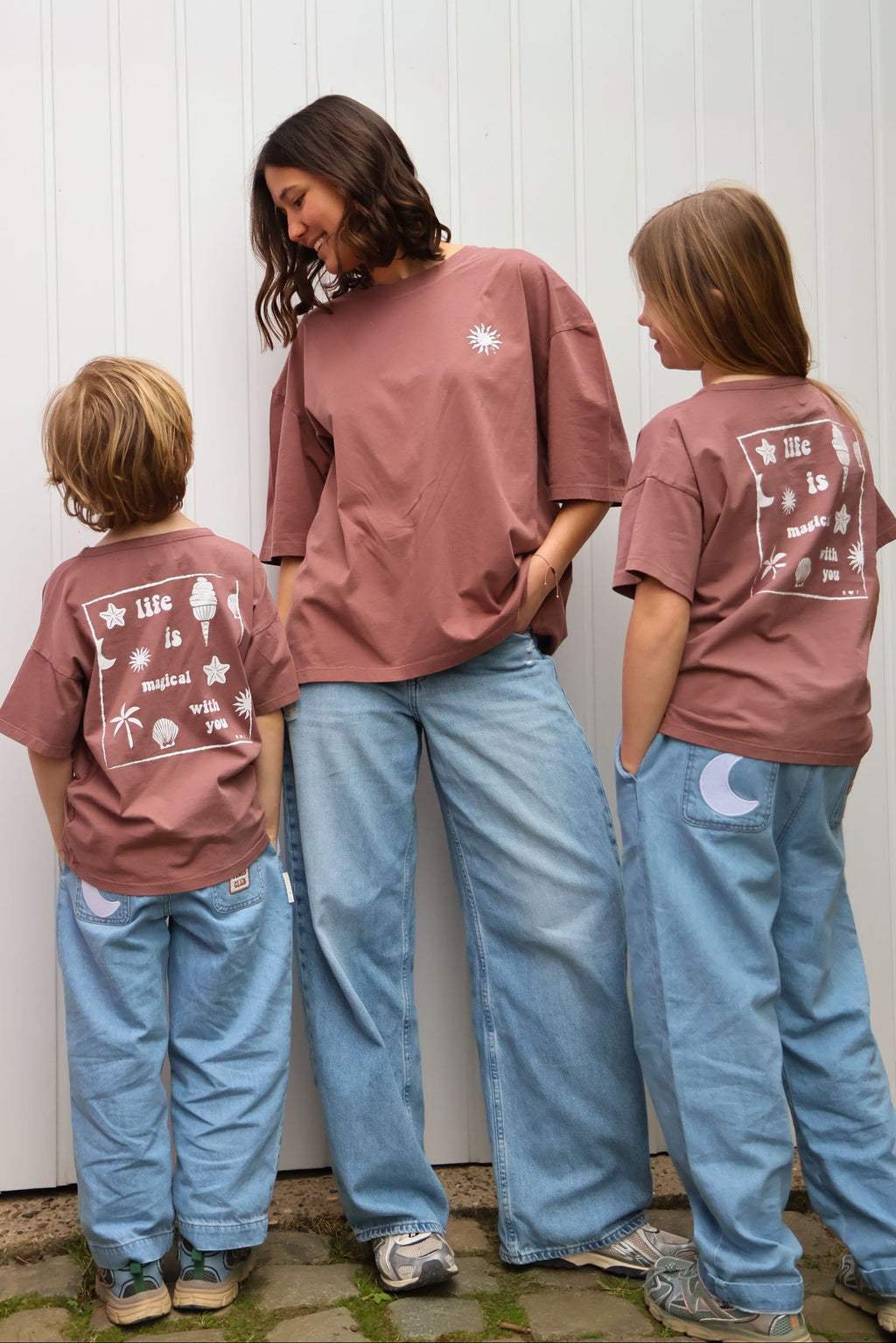 brown MAGICAL LIFE t-shirt loose fit