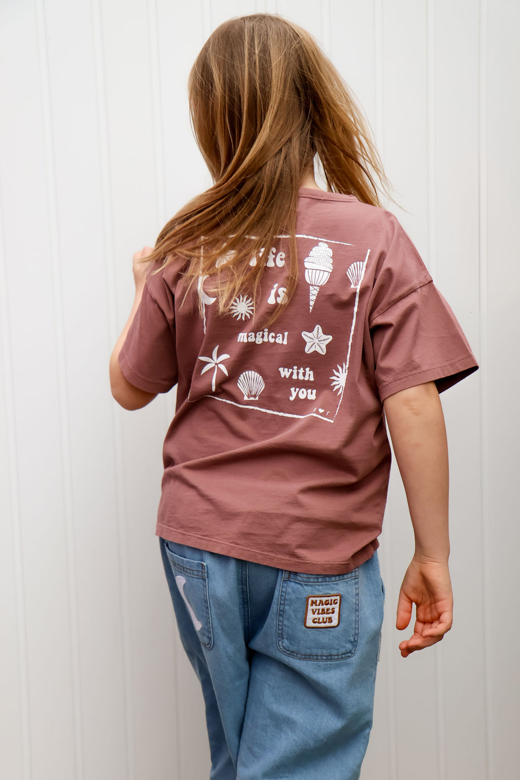 blue denim pants MOON kids