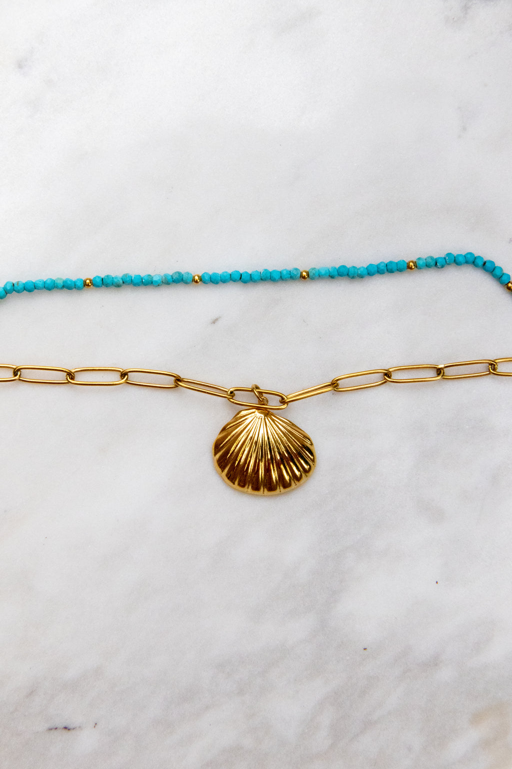 double pearls shell BRACELET
