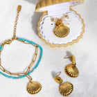 double pearls shell BRACELET