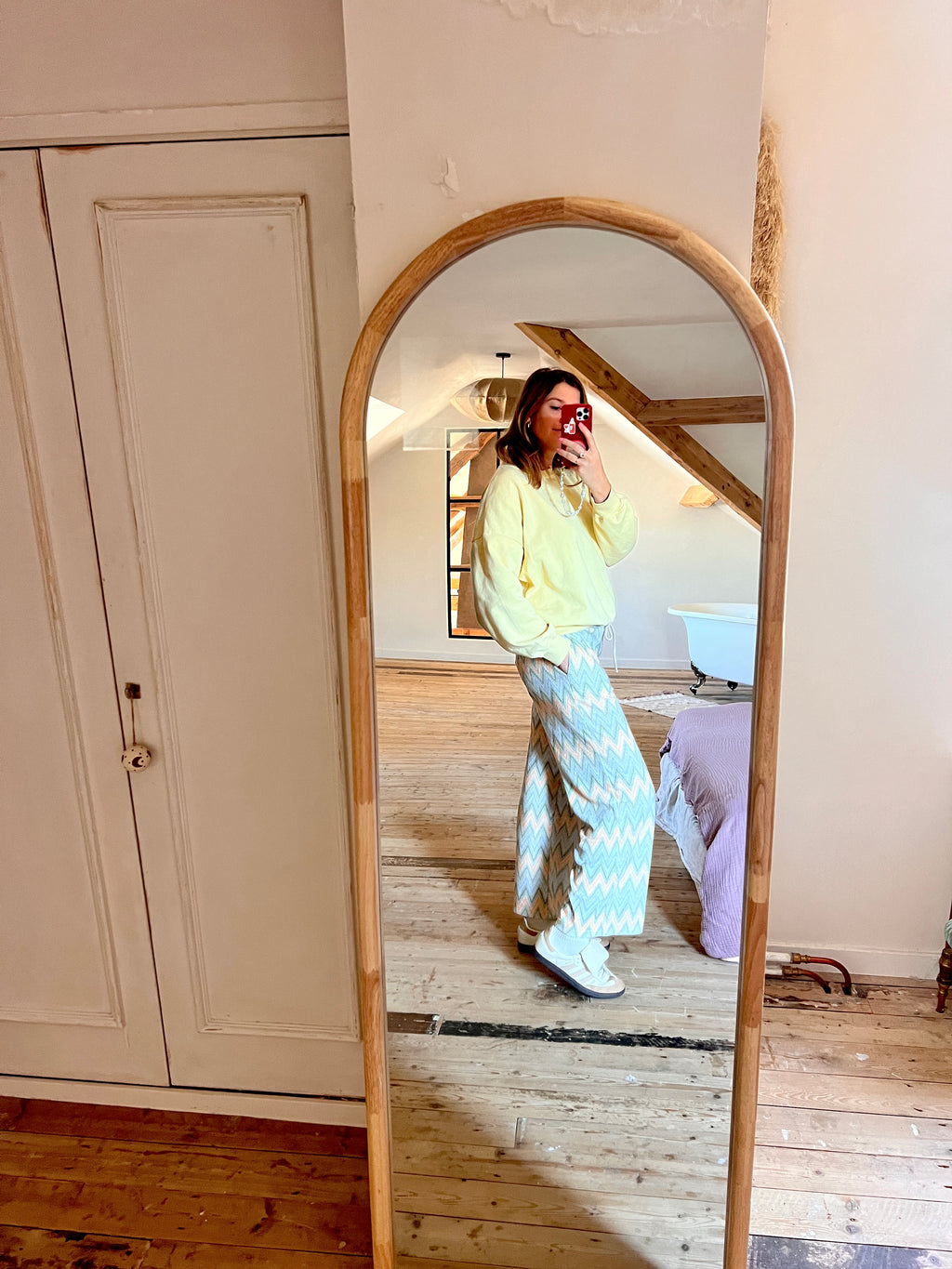 OLIVIA terry pants MATCHA