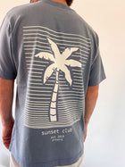 men washed grey PALMTREE t-shirt (loose fit)