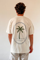 men ivory PALMTREE t-shirt (loose fit)