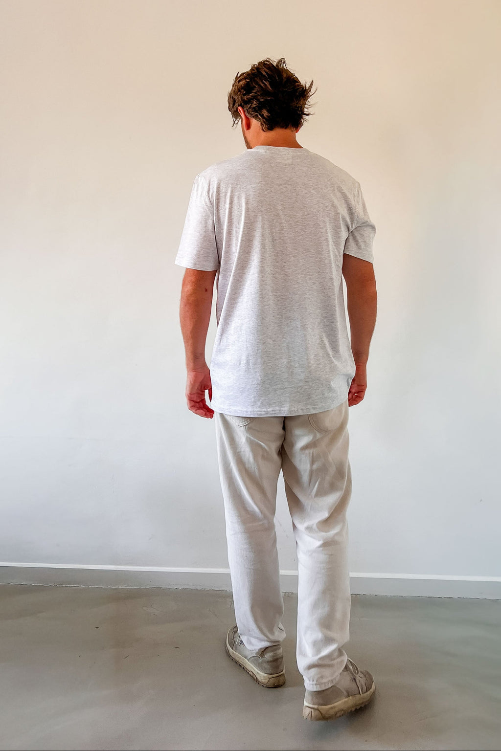 men t-shirt grey CLUB SOLEIL embroidery men