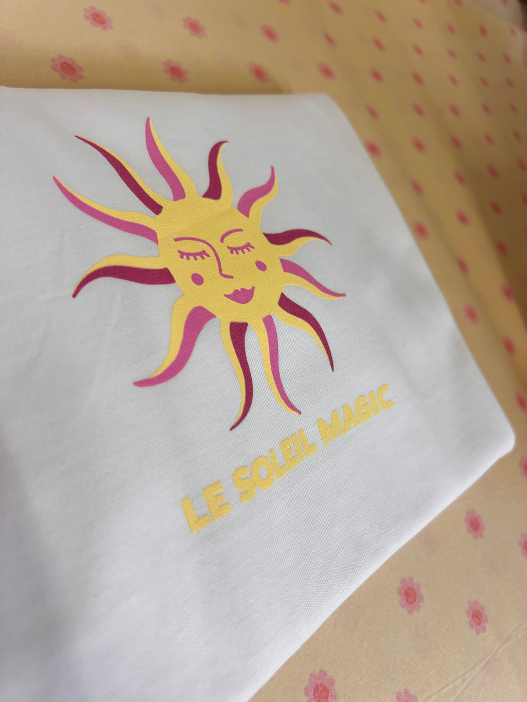 white LE SOLEIL MAGIC loose fit t-shirt