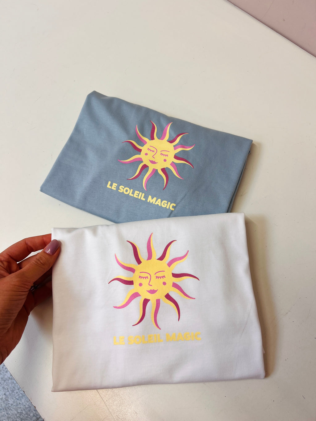white LE SOLEIL MAGIC loose fit t-shirt